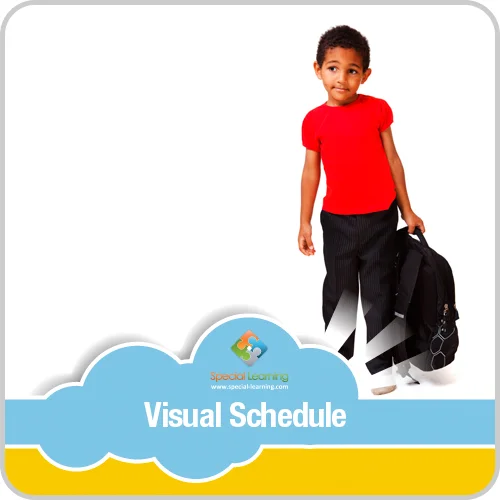 Getting Ready for School Boy Visual Schedule
