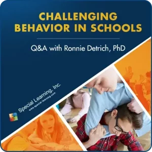 Addressing Problem Behavior In Schools: Q&A With Dr. Ronnie Detrich