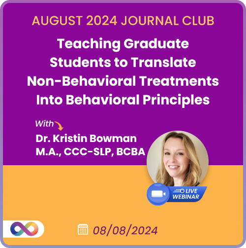 Teaching Graduate Students to Translate Non-Behavioral Treatments Into Behavioral Principles